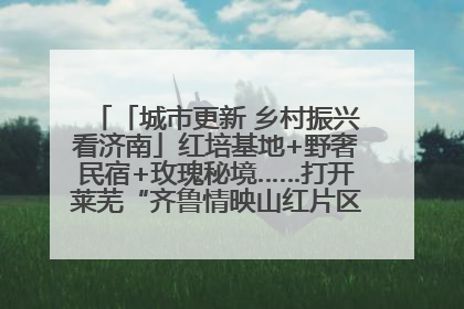 「城市更新 乡村振兴看济南」红培基地+野奢民宿+玫瑰秘境……打开莱芜“齐鲁情映山红片区”的破圈秘籍
