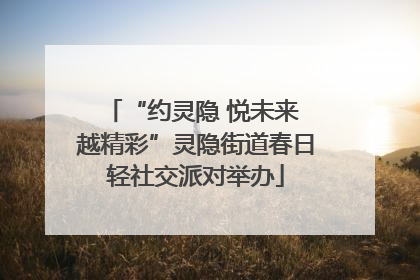 “约灵隐 悦未来 越精彩”灵隐街道春日轻社交派对举办