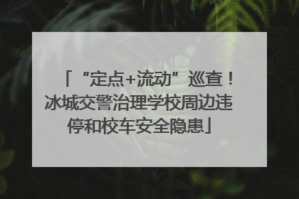 “定点+流动”巡查！冰城交警治理学校周边违停和校车安全隐患