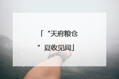 “天府粮仓”夏收见闻