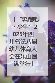 “奔跑吧・少年”2025年四川省第八届幼儿体育大会在乐山圆满举行