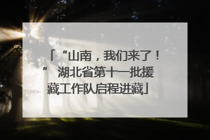 “山南，我们来了！” 湖北省第十一批援藏工作队启程进藏