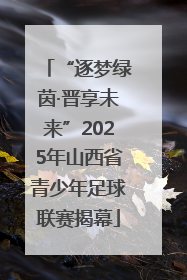 “逐梦绿茵·晋享未来”2025年山西省青少年足球联赛揭幕