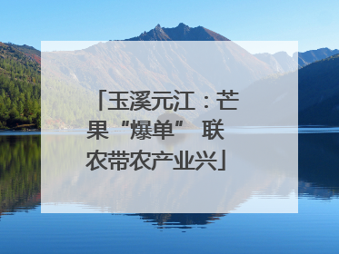 玉溪元江：芒果“爆单” 联农带农产业兴
