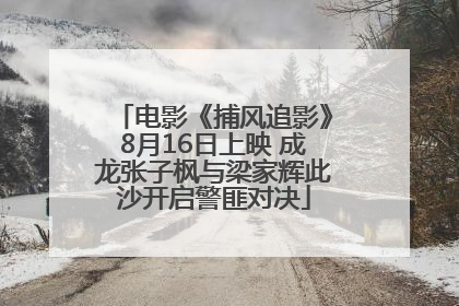 电影《捕风追影》8月16日上映 成龙张子枫与梁家辉此沙开启警匪对决