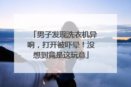 男子发现洗衣机异响，打开被吓晕！没想到竟是这玩意