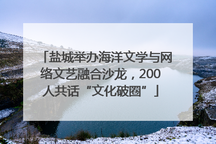 盐城举办海洋文学与网络文艺融合沙龙，200人共话“文化破圈”