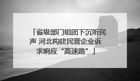 省级部门组团下沉听民声 河北构建民营企业诉求响应“高速路”