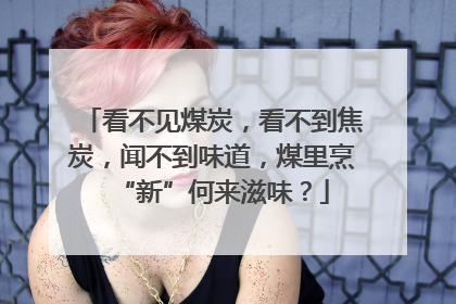 看不见煤炭，看不到焦炭，闻不到味道，煤里烹“新”何来滋味？