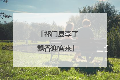 祁门县李子飘香迎客来