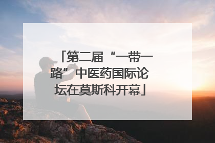 第二届“一带一路”中医药国际论坛在莫斯科开幕