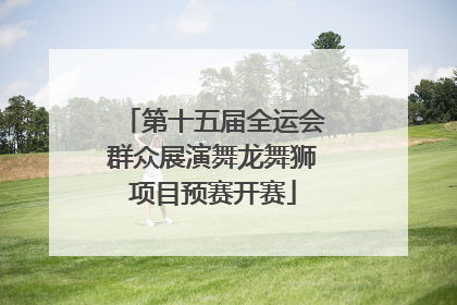 第十五届全运会群众展演舞龙舞狮项目预赛开赛