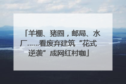 羊棚、猪圈，邮局、水厂……看废弃建筑“花式逆袭”成网红村咖