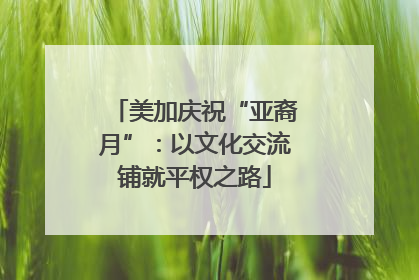美加庆祝“亚裔月”：以文化交流铺就平权之路