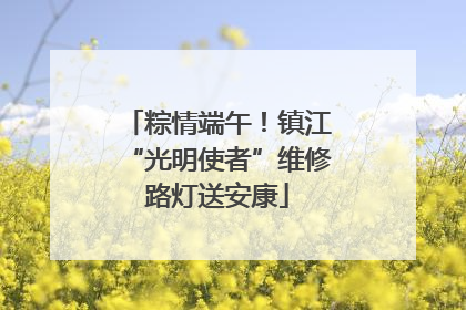 粽情端午！镇江“光明使者”维修路灯送安康