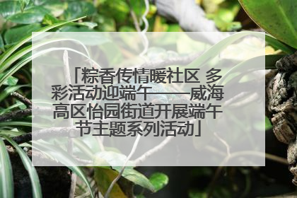 粽香传情暖社区 多彩活动迎端午——威海高区怡园街道开展端午节主题系列活动