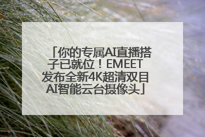 你的专属AI直播搭子已就位！EMEET发布全新4K超清双目AI智能云台摄像头