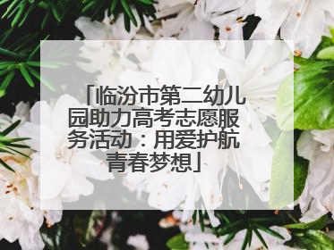 临汾市第二幼儿园助力高考志愿服务活动：用爱护航青春梦想