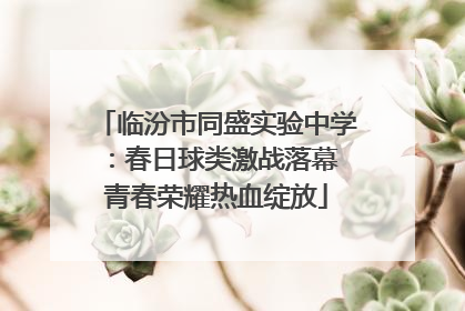 临汾市同盛实验中学：春日球类激战落幕 青春荣耀热血绽放