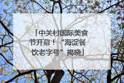中关村国际美食节开幕！“海淀餐饮老字号”揭晓