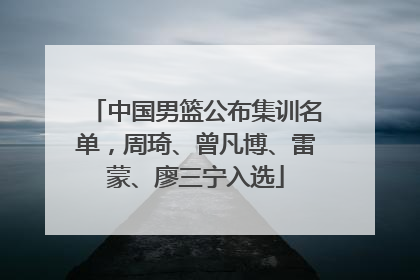 中国男篮公布集训名单，周琦、曾凡博、雷蒙、廖三宁入选