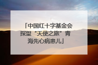 中国红十字基金会探望“天使之旅”青海先心病患儿