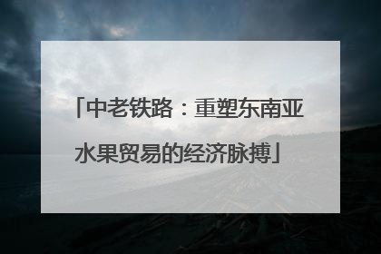 中老铁路：重塑东南亚水果贸易的经济脉搏