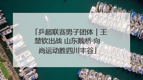 乒超联赛男子团体｜王楚钦出战 山东魏桥·向尚运动胜四川丰谷