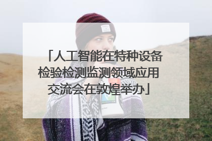 人工智能在特种设备检验检测监测领域应用交流会在敦煌举办