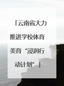 云南省大力推进学校体育美育“浸润行动计划”