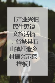 产业兴镇 民生惠镇 文旅活镇：谷城县五山镇打造乡村振兴示范样板