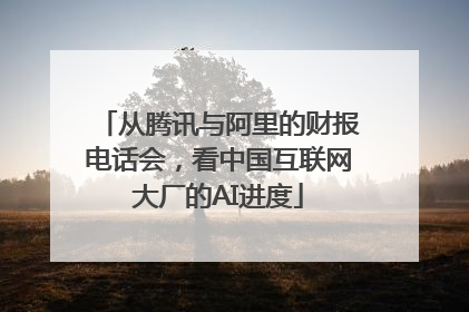 从腾讯与阿里的财报电话会，看中国互联网大厂的AI进度