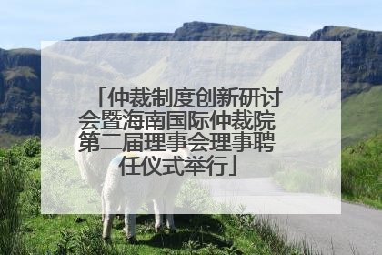 仲裁制度创新研讨会暨海南国际仲裁院第二届理事会理事聘任仪式举行