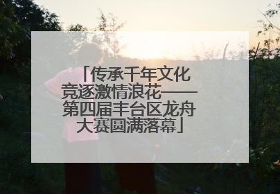 传承千年文化 竞逐激情浪花——第四届丰台区龙舟大赛圆满落幕