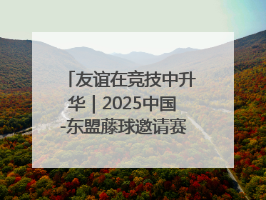 友谊在竞技中升华｜2025中国-东盟藤球邀请赛开赛 贵州惠水燃动“空中芭蕾”