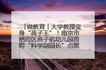 做教育︱大学教授变身“孩子王”！南京市栖霞区燕子矶幼儿园首聘“科学副园长”点燃萌娃科学梦