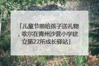 儿童节前给孩子送礼物，歌尔在青州沙营小学建立第22所成长驿站