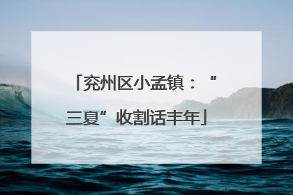 兖州区小孟镇：“三夏”收割话丰年