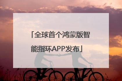 全球首个鸿蒙版智能指环APP发布