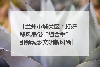 兰州市城关区：打好移风易俗“组合拳” 引领城乡文明新风尚