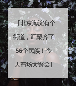 北京海淀有个街道，汇聚齐了56个民族！今天有场大聚会
