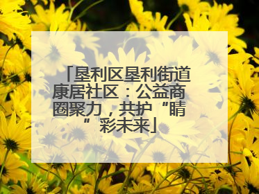 垦利区垦利街道康居社区：公益商圈聚力，共护“睛”彩未来