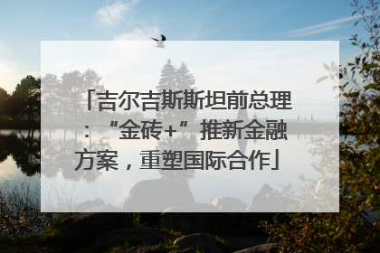 吉尔吉斯斯坦前总理：“金砖+”推新金融方案，重塑国际合作