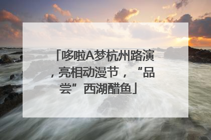 哆啦A梦杭州路演，亮相动漫节，“品尝”西湖醋鱼