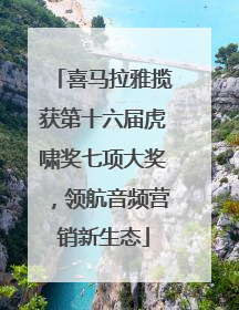 喜马拉雅揽获第十六届虎啸奖七项大奖，领航音频营销新生态