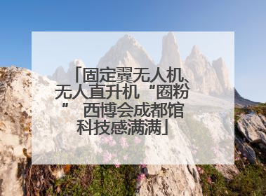 固定翼无人机、无人直升机“圈粉” 西博会成都馆科技感满满