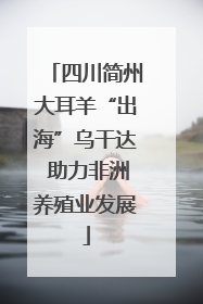 四川简州大耳羊“出海”乌干达 助力非洲养殖业发展