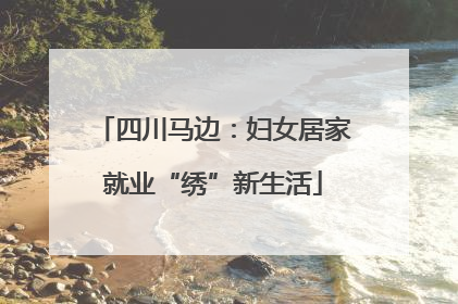 四川马边：妇女居家就业“绣”新生活