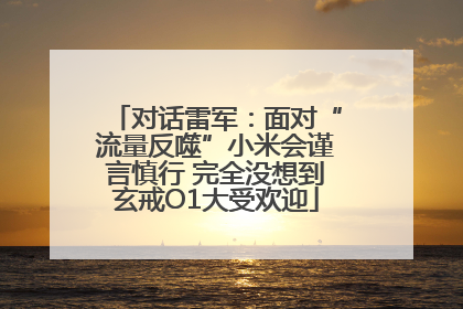 对话雷军：面对“流量反噬”小米会谨言慎行 完全没想到玄戒O1大受欢迎