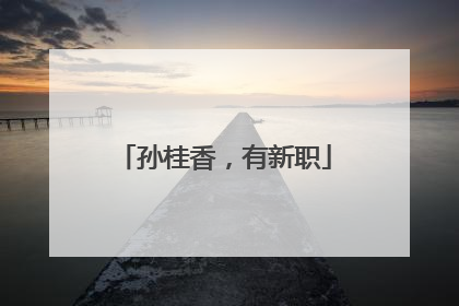 孙桂香，有新职